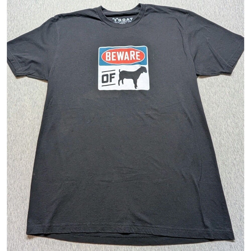 GOAT Guns Out Armored Toys T Shirt Black XL Beware Of Goat